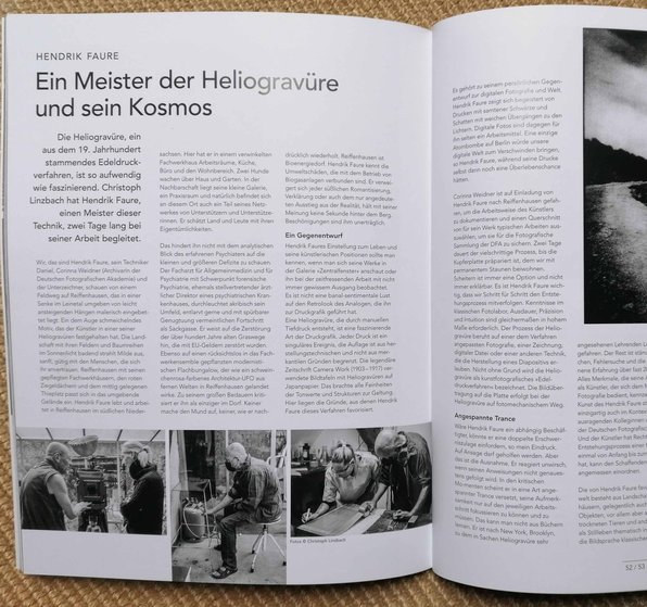 Schwarzweiß 167: Heliogravüre-Prozess mit Hendrik Faure